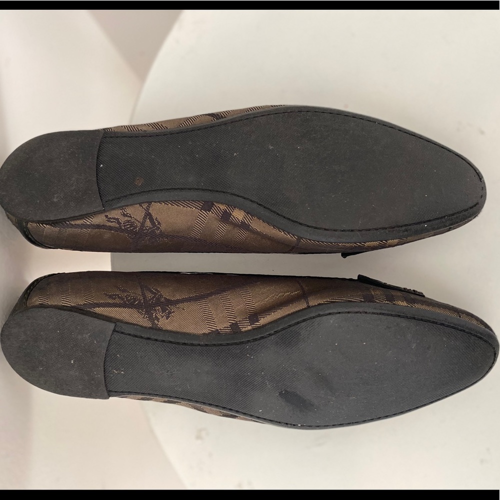 Vintage Burberry loafer flats bronze 36 - Picture 3 of 8